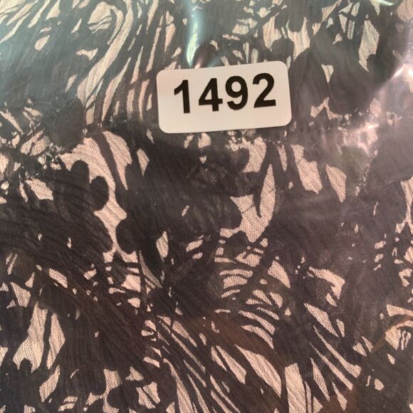 Womens 100% Silk Chiffon Floral Skirt Sz 4P Black Tiered Ruffle Feminine Flowy - Picture 11 of 12